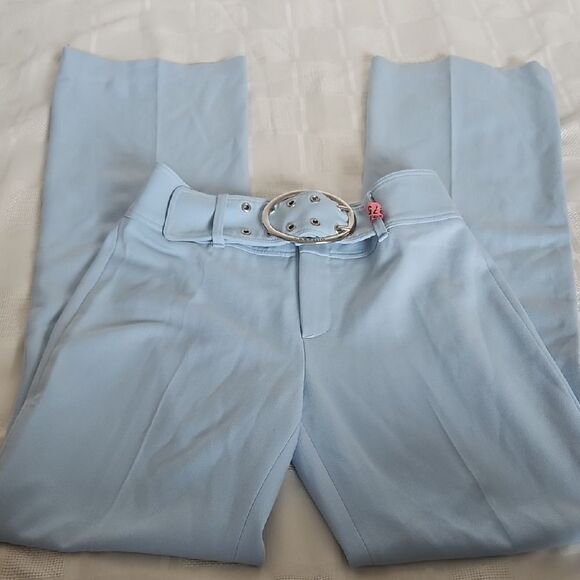 Vertigo Paris Blue Flare Pants Mid-Rise Boot Cut - Picture 14 of 16